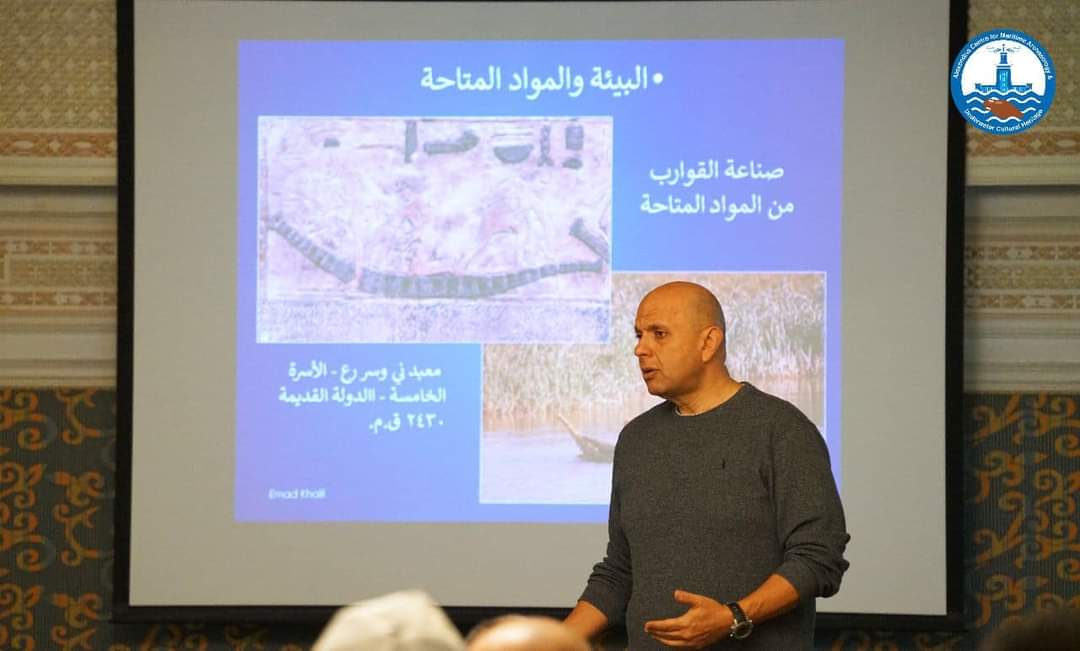 in foto Emad Khalil direttore de Alexandria Centre for Maritime Archaeology & Underwater Cultural Heritage